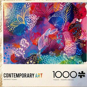 Buffalo - Contemporary Art - Abstract Flora Puzzle - 1000 Pieces